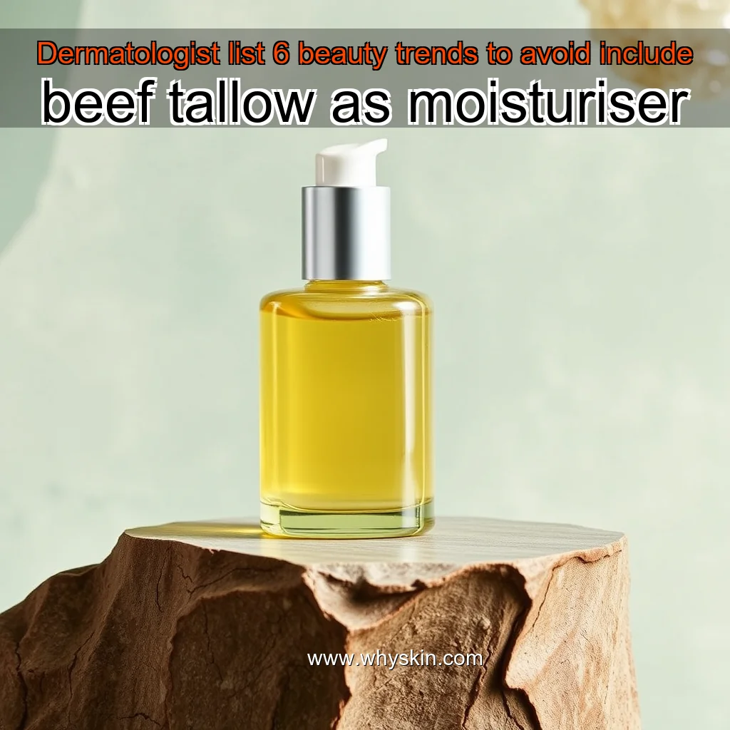 Read more about the article Dermatologist list 6 beauty trends to avoid  include beef tallow as moisturiser