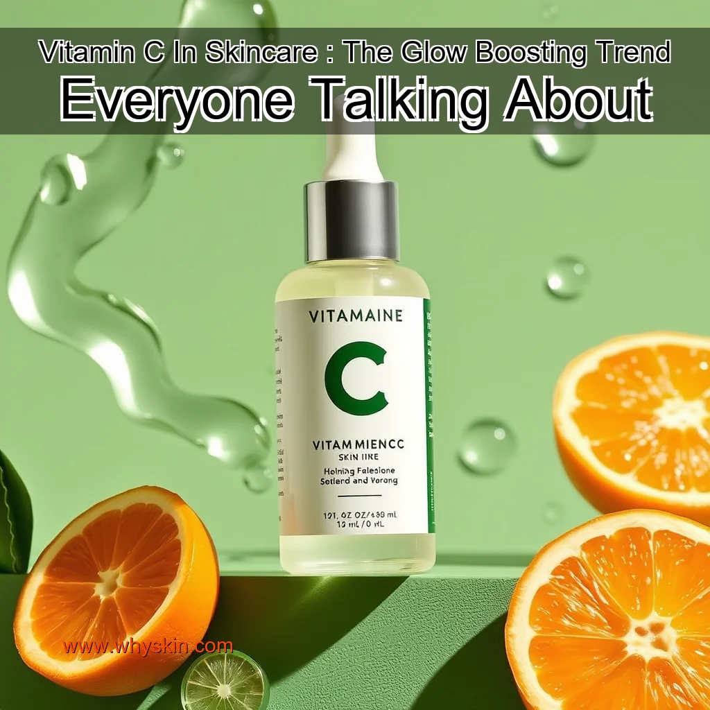 You are currently viewing Vitamin C In Skincare : The Glow  Boosting Trend Everyone Talking About