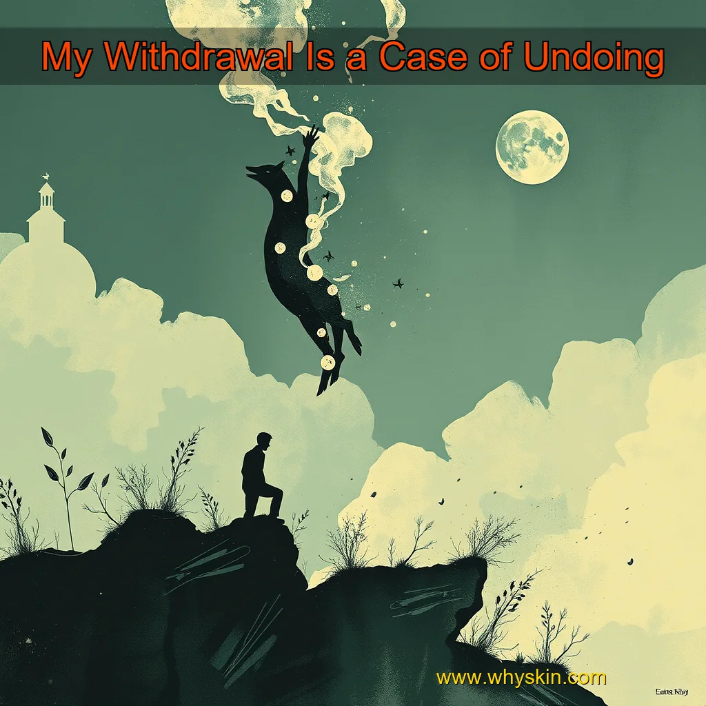Read more about the article My Withdrawal Is a Case of Undoing