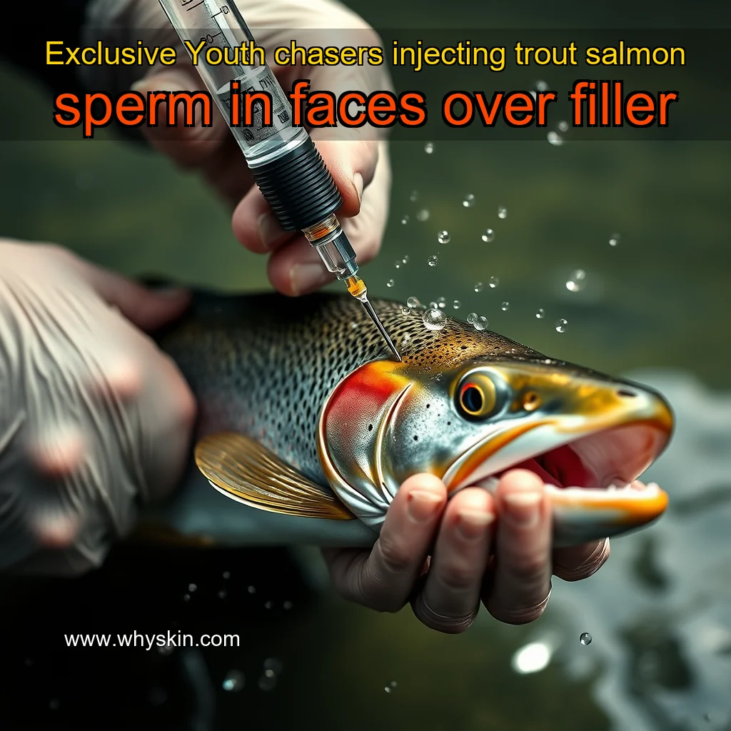You are currently viewing Exclusive  Youth chasers injecting trout  salmon sperm in faces over filler