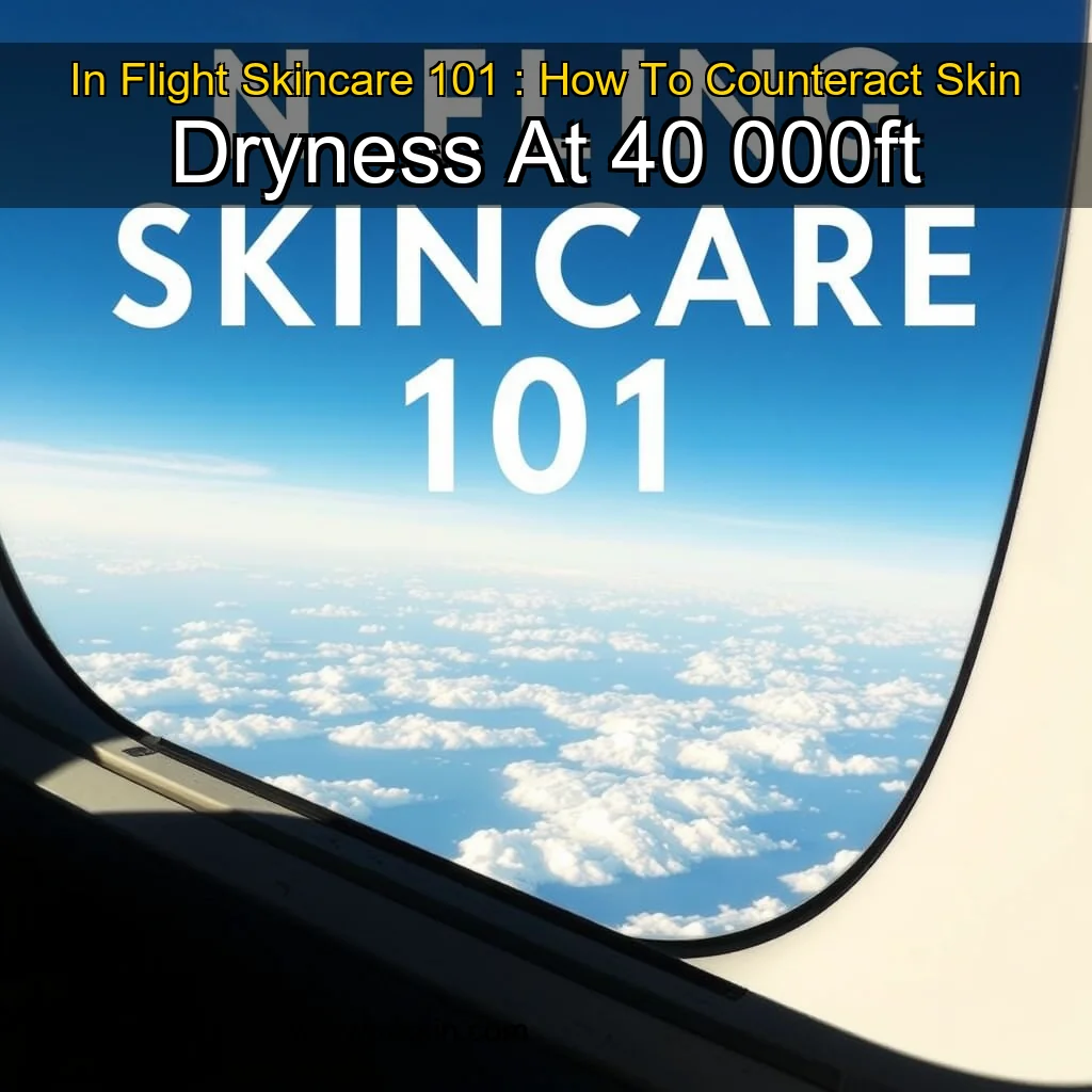 You are currently viewing In  Flight Skincare 101 : How To Counteract Skin Dryness At 40  000ft