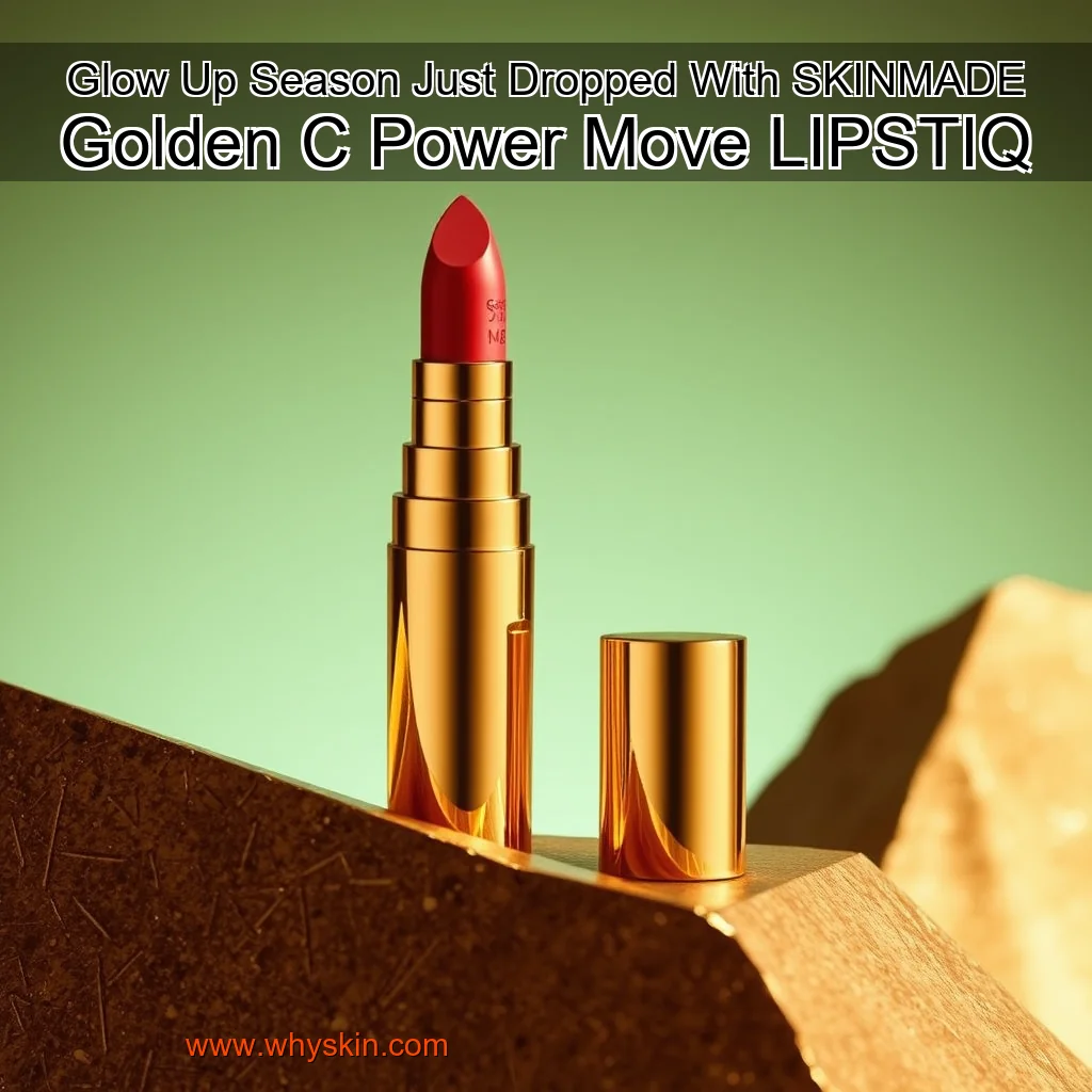 You are currently viewing Glow  Up Season Just Dropped With SKINMADE Golden C Power Move  LIPSTIQ