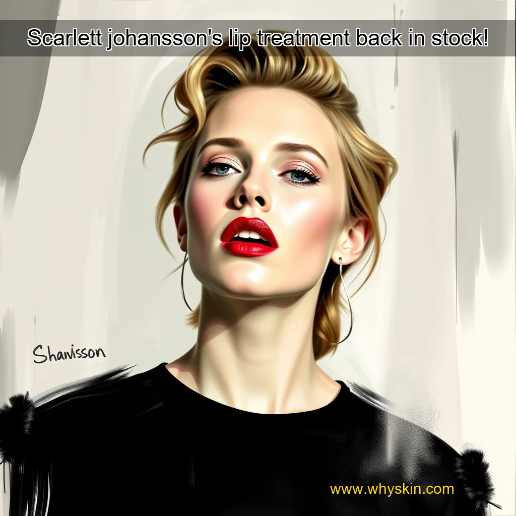 You are currently viewing Scarlett johansson’s lip treatment back in stock!