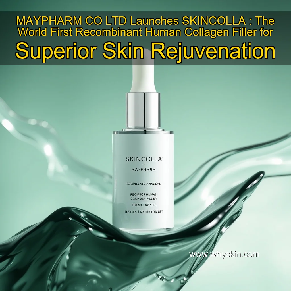 Read more about the article MAYPHARM CO  LTD  Launches SKINCOLLA : The World First Recombinant Human Collagen Filler for Superior Skin Rejuvenation