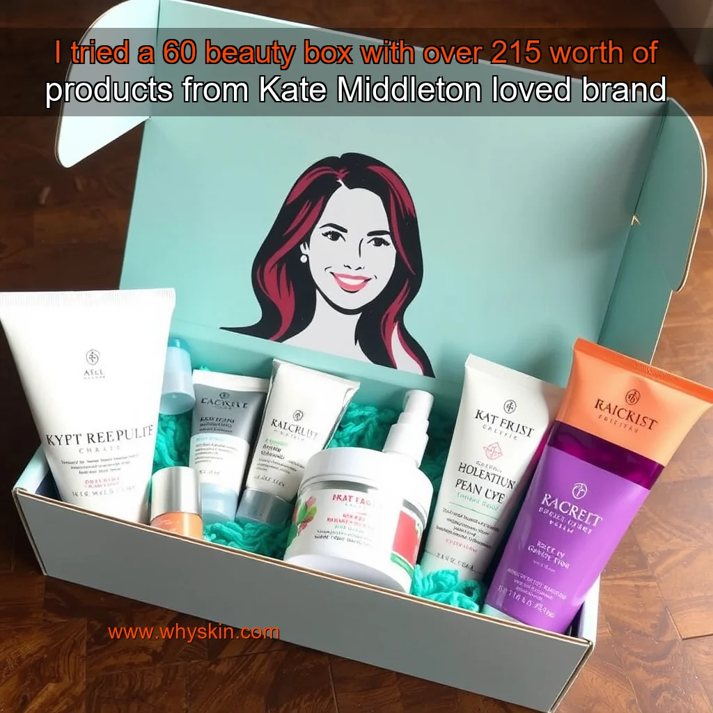 You are currently viewing I tried a 60 beauty box with over 215 worth of products from Kate Middleton  loved brand