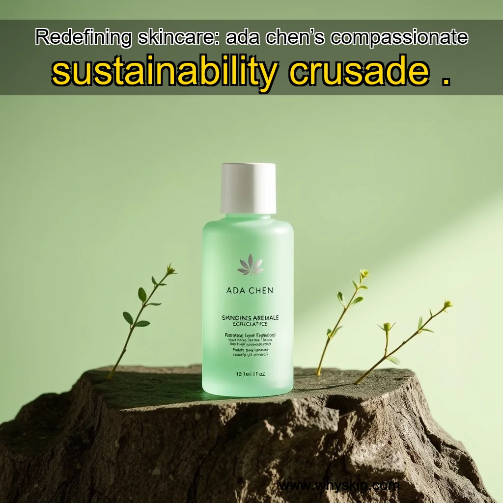 You are currently viewing Redefining skincare: ada chen’s compassionate sustainability crusade

.