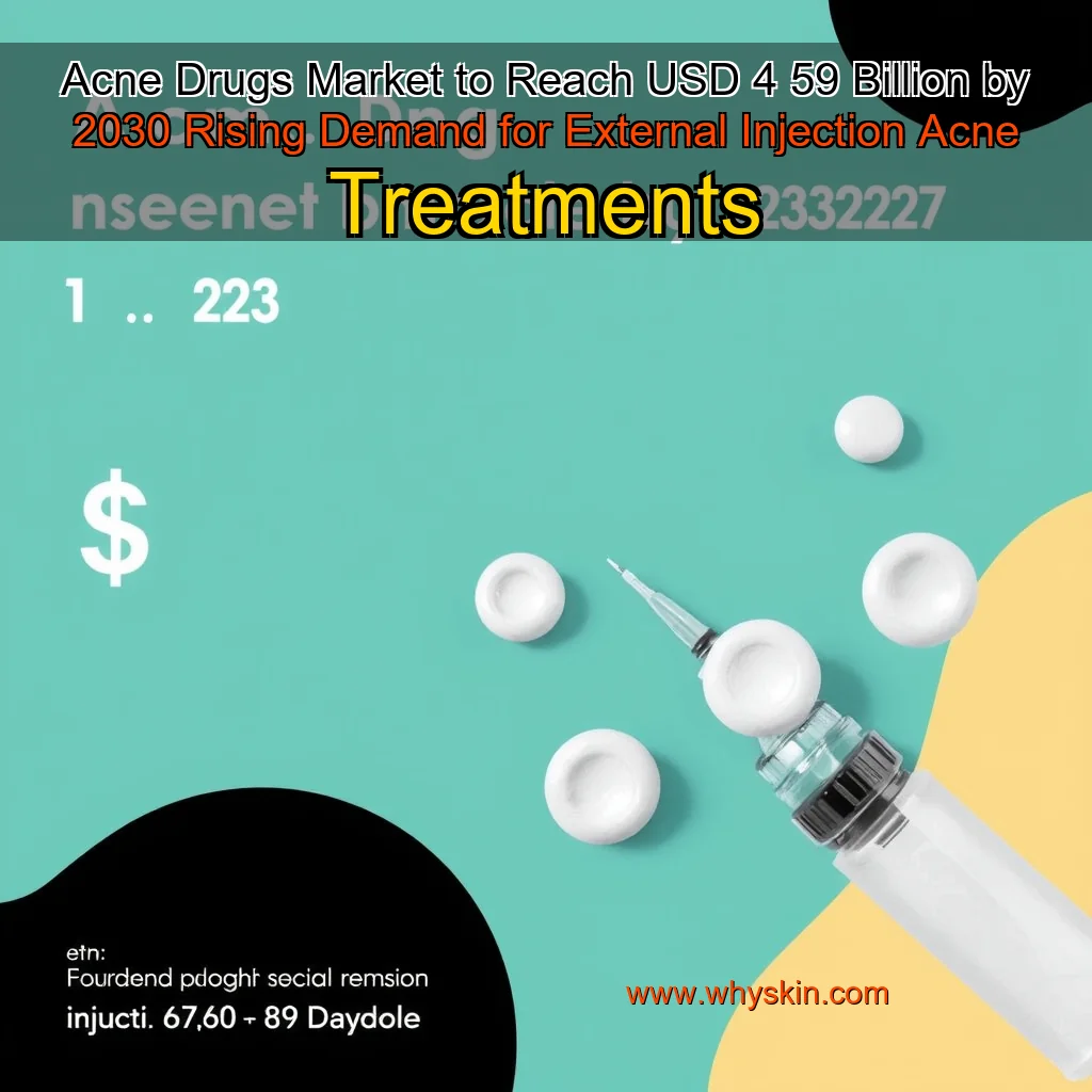 You are currently viewing Acne Drugs Market to Reach USD 4  59 Billion by 2030  Rising Demand for External  Injection Acne Treatments