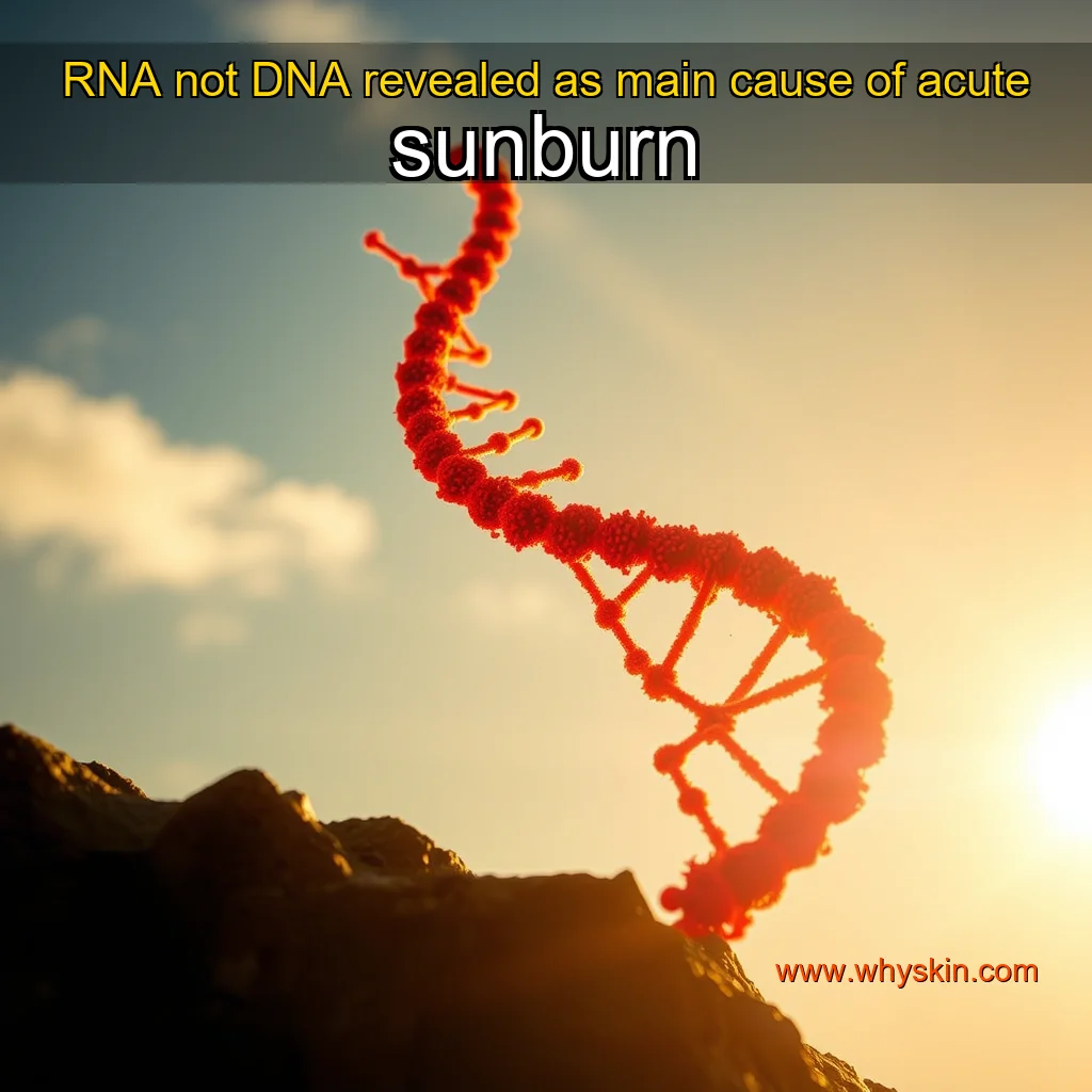Read more about the article RNA  not DNA  revealed as main cause of acute sunburn