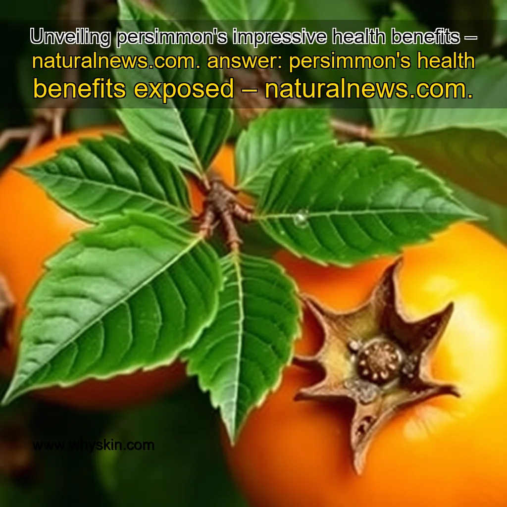 You are currently viewing Unveiling persimmon’s impressive health benefits – naturalnews.com.


 answer: persimmon’s health benefits exposed – naturalnews.com.
