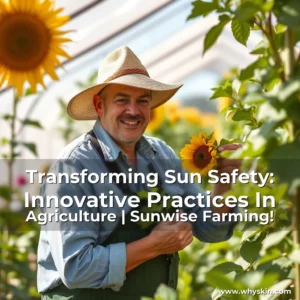 Artistic representation for Transforming Sun Safety: Innovative Practices In Agriculture | Sunwise Farming!