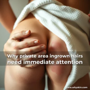 Artistic representation for Why private area ingrown hairs need immediate attention
