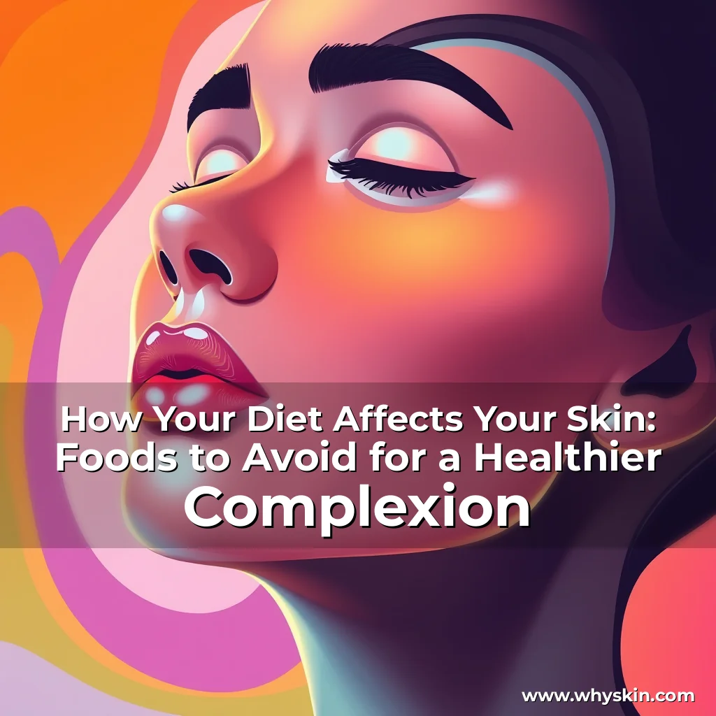 Read more about the article How Your Diet Affects Your Skin: Foods to Avoid for a Healthier Complexion