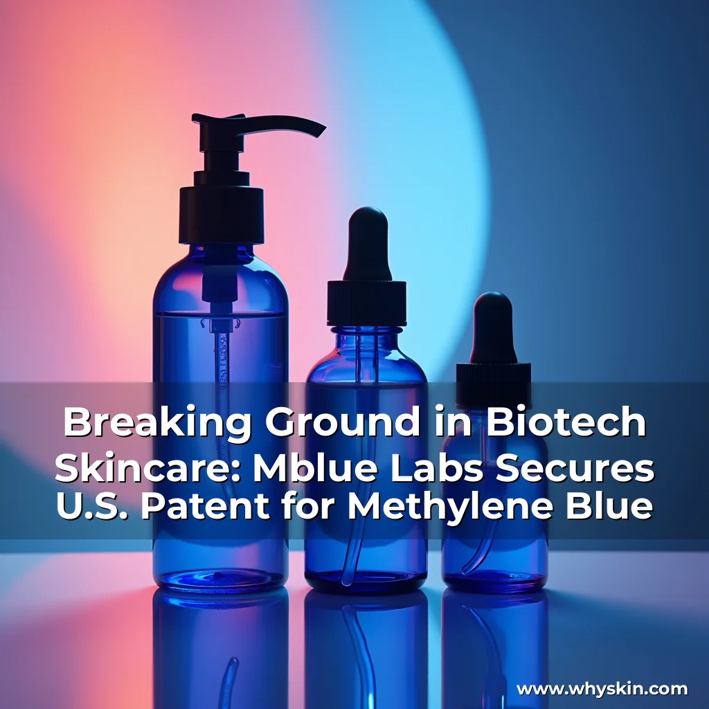 Read more about the article Breaking Ground in Biotech Skincare: Mblue Labs Secures U.S. Patent for Methylene Blue